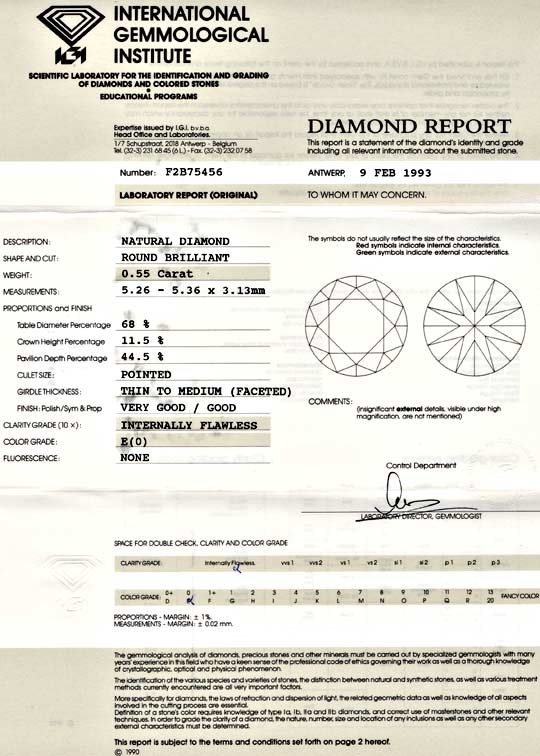 Foto 9 - IGI Diamant 0,55ct Brillant Lupenrein! River E!, D5624
