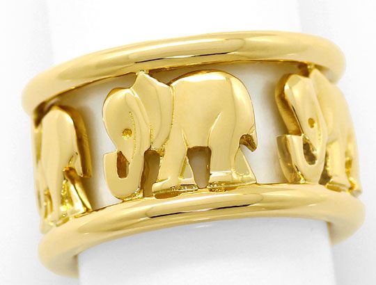 Foto 2 - Cartier Elefanten Vollmemoryring Jewellery Gelbgoldring, R4753