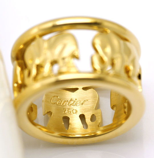 Foto 3 - Cartier Elefanten Vollmemoryring Jewellery Gelbgoldring, R4753