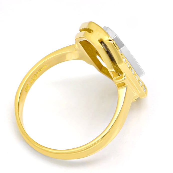 Foto 3 - Diamantring mit 0,63ct Diamanten in 750er Bicolor Gold, S2112