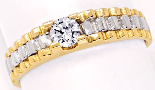 Foto 2 - Brillant-Diamant-Ring Egl 0,23 H VVS Gelbgold-Weißgold, S2625