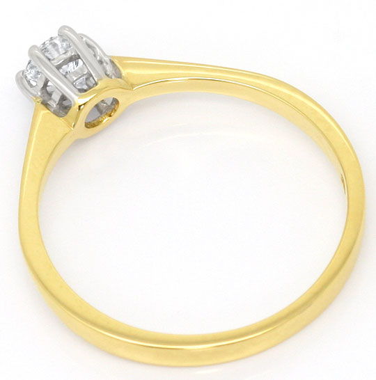 Foto 3 - Brillant-Ring 0,30 Carat River D 18K Gelbgold-Weißgold, S4512
