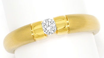 Foto 1 - Toller Gold Spann Ring mit 0,20ct River Brillant in 14K, S9540